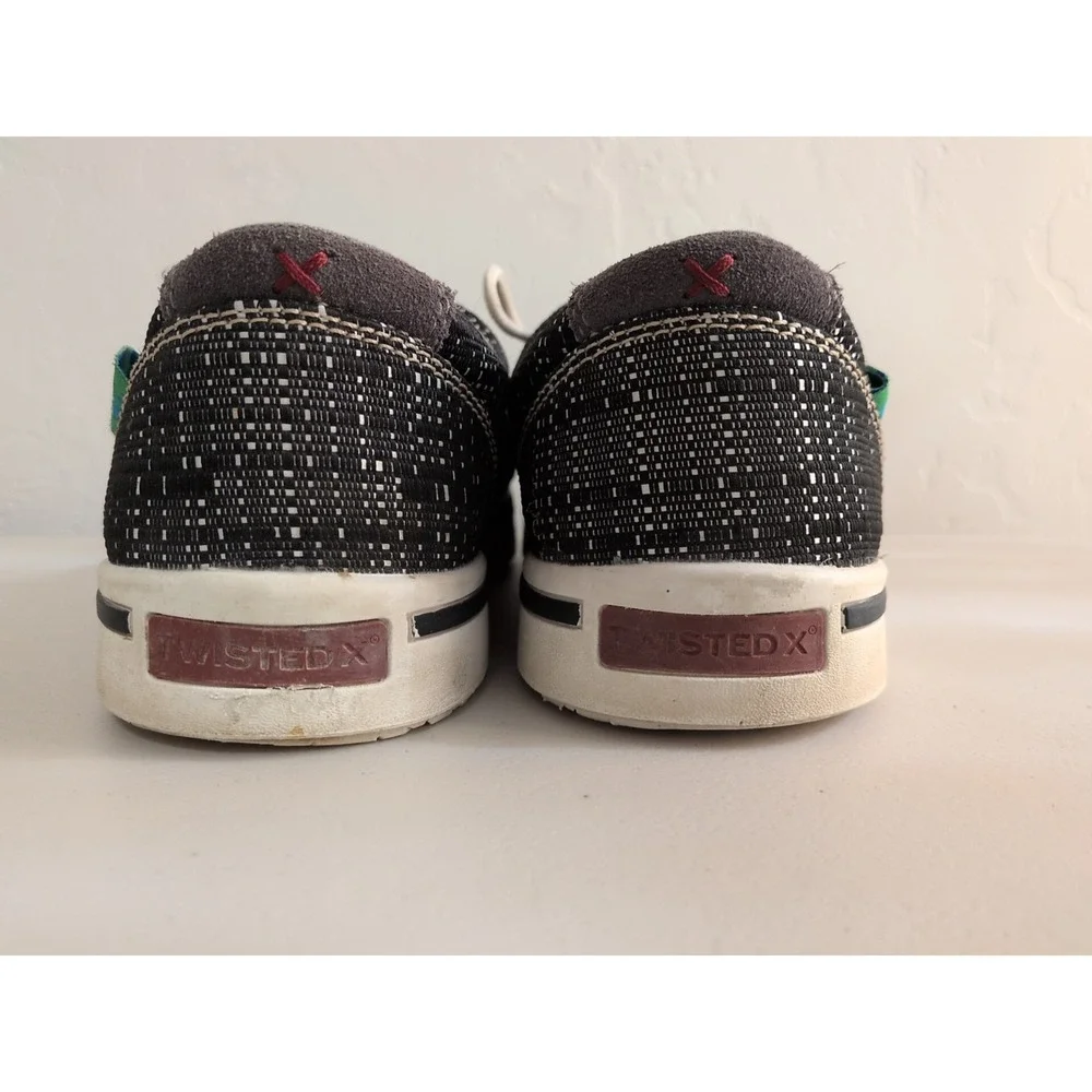 Twisted X Men's Boat Shoe  Moccasins with an‎ ecoTWX Tweed Upper Size 10M